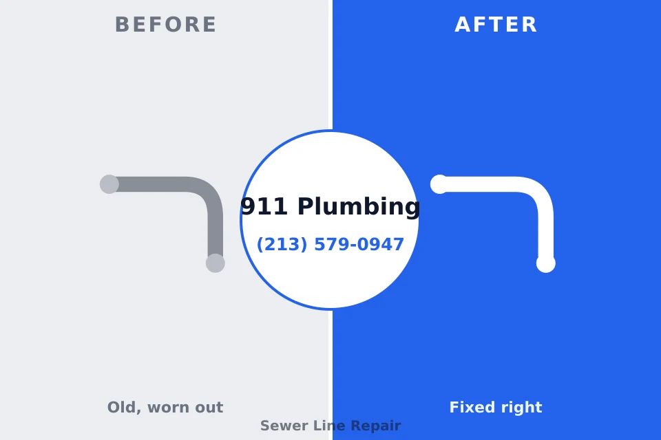 Before and after: plumbing repair Greilickville, MI